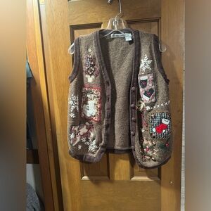 Vintage Christmas sweater vest
